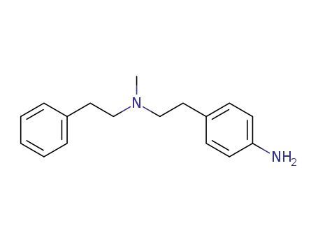 Molecular Structure of 52059-41-3 (4-Amino-N-methyl-N-(2-phenylethyl)benzeneethanamine)