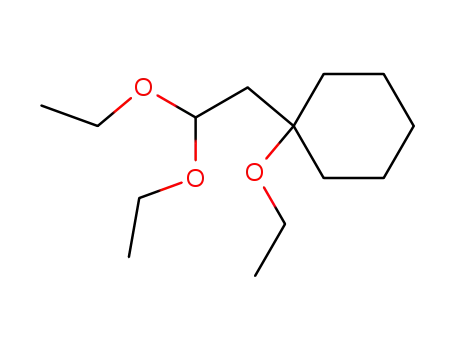 Molecular Structure of 77570-38-8 (1-ethoxy-1-(2'2'-diethoxyethyl)cyclohexane)