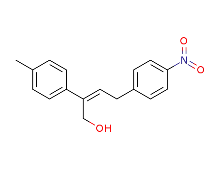Molecular Structure of 1418224-47-1 ((Z)-4-(4-nitrophenyl)-2-p-tolylbut-2-en-1-ol)
