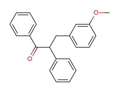 Molecular Structure of 53347-52-7 (1,2-diphenyl-3-(3-methoxyphenyl)-1-propanone)