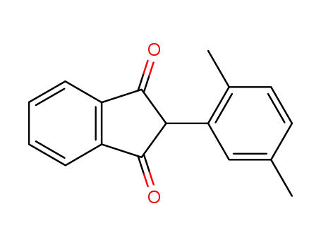 Molecular Structure of 15895-01-9 (2-(2,5-dimethylphenyl)-1H-indene-1,3(2H)-dione)