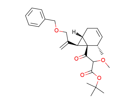 3-[(1R,2S,6S,7R)-7-(1-Benzyloxymethyl-vinyl)-2-methyl-bicyclo[4.1.0]hept-3-en-1-yl]-2-methoxy-3-oxo-propionic acid tert-butyl ester