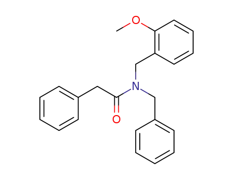Molecular Structure of 1441867-28-2 (N-benzyl-N-(2-methoxybenzyl)-2-phenylacetamide)
