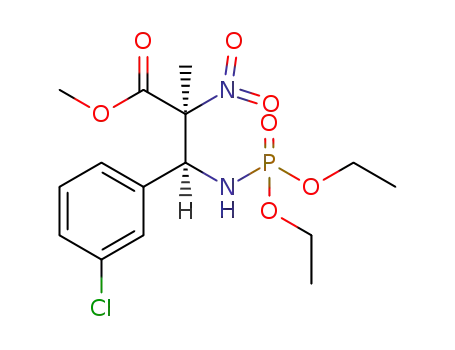 methyl (2S,3S)-3-((diethoxyphosphoryl)amino)-3-(3-chlorophenyl)-2-methyl-2-nitropropanoate