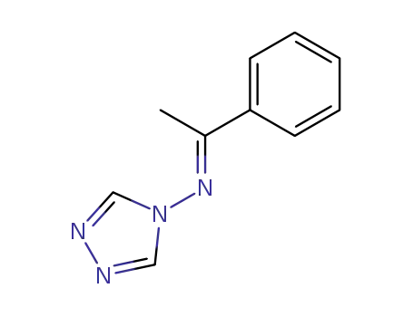 Molecular Structure of 117979-25-6 (N-(1-phenylethylidene)-N-(4H-1,2,4-triazol-4-yl)amine)