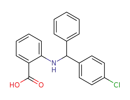 Molecular Structure of 72417-82-4 (2-{[(4-chlorophenyl)(phenyl)methyl]amino}benzoic acid)