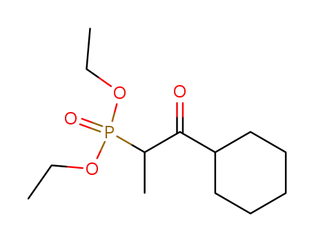 Phosphonic acid, (2-cyclohexyl-1-methyl-2-oxoethyl)-, diethyl ester