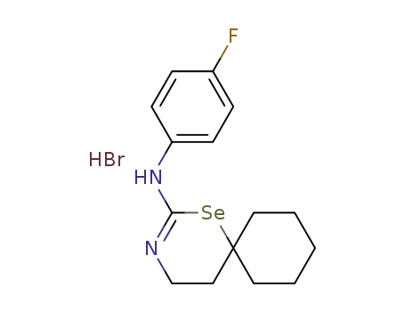 4-fluorophenyl(1-selena-3-azaspiro[5.5]undec-2-en-2-yl)amine hydrobromide