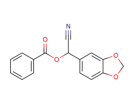 2-benzoyloxy-2-(3',4'-methylenedioxyphenyl)-acetonitrile