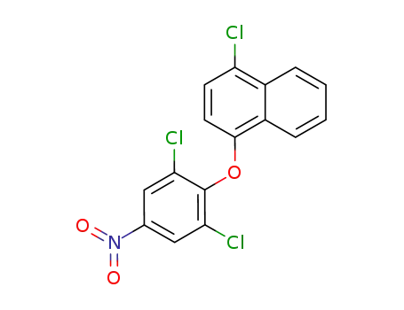 Molecular Structure of 60963-16-8 (Naphthalene, 1-chloro-4-(2,6-dichloro-4-nitrophenoxy)-)