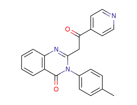 2-[2-Oxo-2-(4 pyridyl)ethyl]-3-p-tolyl-4(3H)-quinazolinone
