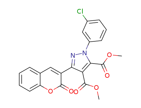 dimethyl 1-(3-chlorophenyl)-3-(2-oxo-2H-chromen-3-yl)-1H-pyrazole-4,5-dicarboxylate