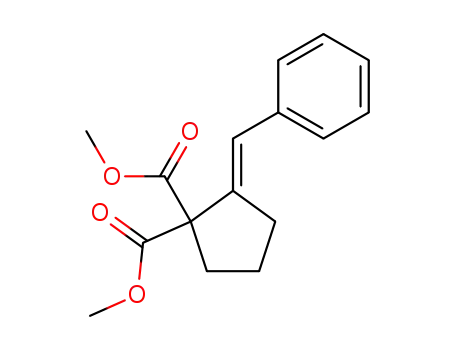 2-benzylidenecyclopentane-1,1-dicarboxylic acid dimethyl ester