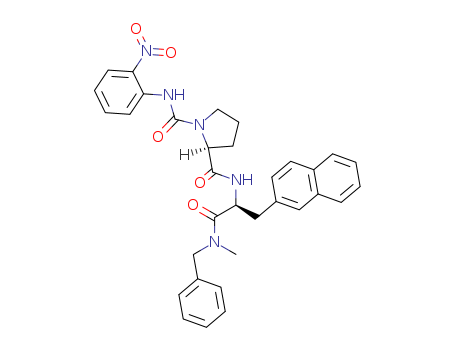 1-[[(2-NITROPHENYL)AMINO]CARBONYL]-L-PROLYL-N-METHYL-3-(2-NAPHTHALENYL)-N-(PHENYLMETHYL)-L-ALANINAMIDE