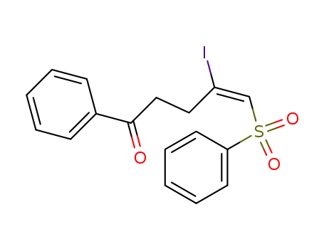 4-Penten-1-one, 4-iodo-1-phenyl-5-(phenylsulfonyl)-, (E)-