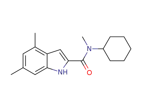 N-cyclohexyl-N,4,6-trimethyl-1H-indole-2-carboxamide