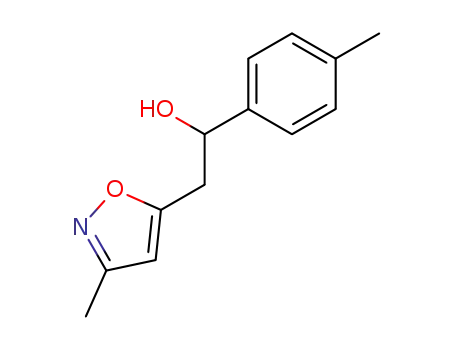 Molecular Structure of 61449-00-1 ((+/-)-5-(2-hydroxy-2-p-tolylethyl)-3-methylisoxazole)