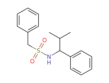 Molecular Structure of 1330605-23-6 (N-(2-methyl-1-phenylpropyl)-C-phenylmethanesulfonamide)