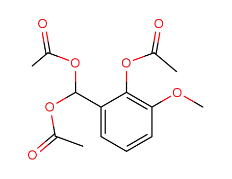 1,1-diacetoxy-1-(2-acetoxy-3-methoxyphenyl)methane