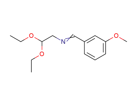 Molecular Structure of 61190-04-3 (Ethanamine, 2,2-diethoxy-N-[(3-methoxyphenyl)methylene]-)