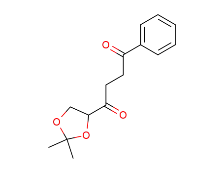 Molecular Structure of 84629-17-4 (1-(2,2-Dimethyl-1,3-dioxolan-4-yl)-4-phenyl-1,4-butandion)