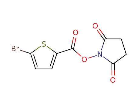 Molecular Structure of 876754-63-1 (2,5-Pyrrolidinedione, 1-[[(5-bromo-2-thienyl)carbonyl]oxy]-)