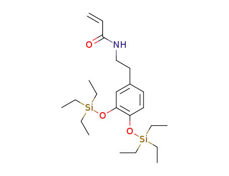 N-(2-[3,4-ditriethylsilyloxyphenyl]ethyl)acrylamide