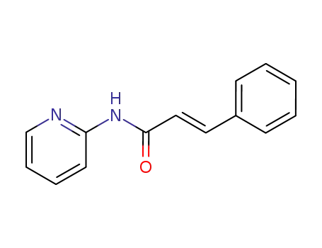 Molecular Structure of 113985-16-3 (2-Propenamide, 3-phenyl-N-2-pyridinyl-, (E)-)
