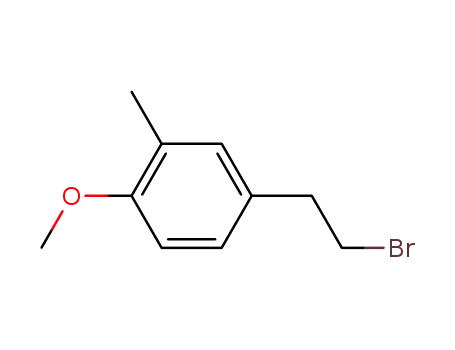 Molecular Structure of 69919-95-5 (4-(2-bromoethyl)-1-methoxy-2-methylbenzene)