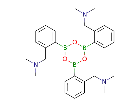 N,N',N''-{1,3,5,2,4,6-Trioxatriborinane-2,4,6-triyltris[(2,1-phenylene)methylene]}tris(N-methylmethanamine)
