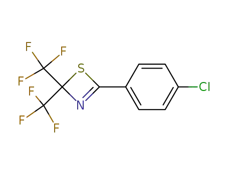2H-1,3-Thiazete, 4-(4-chlorophenyl)-2,2-bis(trifluoromethyl)-