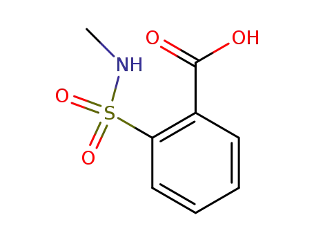 Molecular Structure of 125372-22-7 (Benzoic acid, 2-[(methylamino)sulfonyl]-)