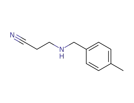 3-((4-methylbenzyl)amino)propanenitrile