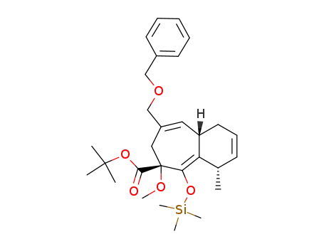 (4S,6R,9aS)-8-Benzyloxymethyl-6-methoxy-4-methyl-5-trimethylsilanyloxy-1,6,7,9a-tetrahydro-4H-benzocycloheptene-6-carboxylic acid tert-butyl ester