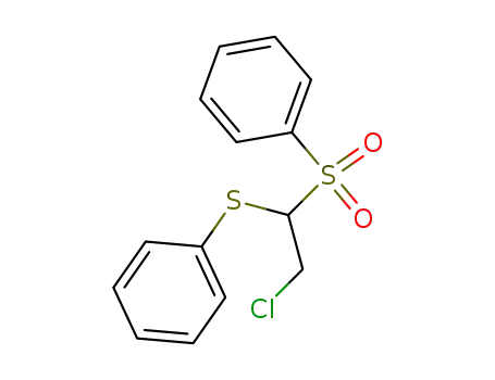 Molecular Structure of 66754-29-8 (2-CHLORO-1-(PHENYLSULFONYL)ETHYL PHENYL SULFIDE)