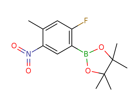 2-(2-fluoro-4-methyl-5-nitrophenyl)-4,4,5,5-tetramethyl-1,3,2-dioxaborolane
