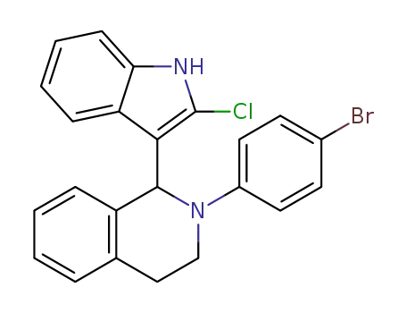 2-(4-bromophenyl)-1-(2-chloro-1H-indol-3-yl)-1,2,3,4-tetrahydroisoquinoline