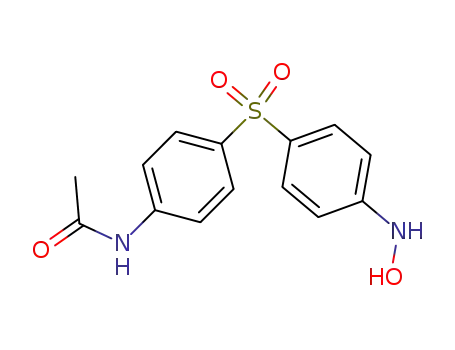 Molecular Structure of 32604-86-7 (monoacetyldapsone hydroxylamine)