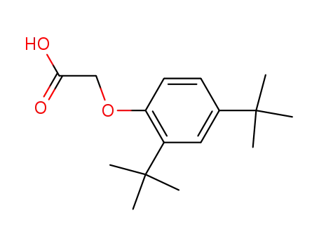 Molecular Structure of 18327-79-2 ((2,4-DI-TERT-BUTYLPHENOXY)ACETIC ACID)
