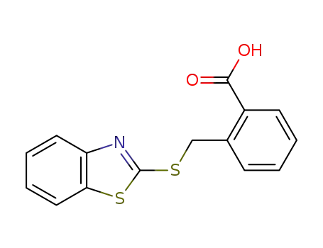 Molecular Structure of 100961-61-3 (2-[(1,3-BENZOTHIAZOL-2-YLTHIO)METHYL]BENZOIC ACID)
