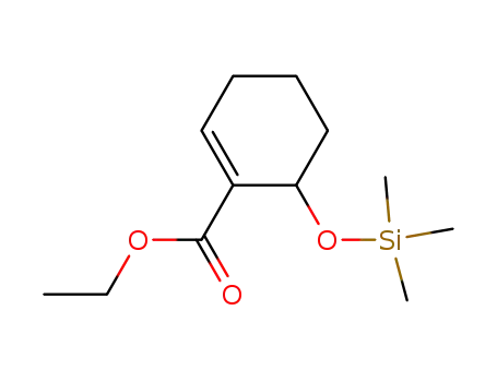 6-(trimethyl-silanyloxy)-cyclohex-1-enecarboxylic acid ethyl ester