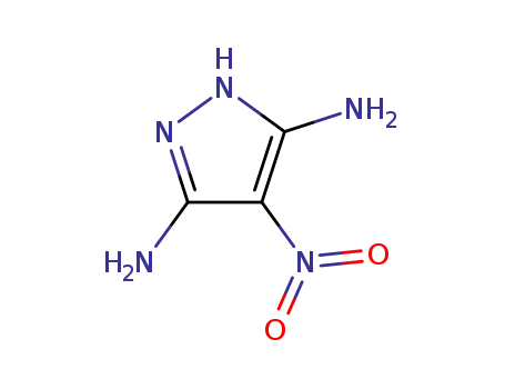 Molecular Structure of 62063-02-9 (1H-Pyrazole-3,5-diamine,4-nitro-(9CI))