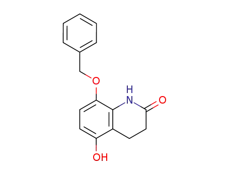 Molecular Structure of 59826-16-3 (2(1H)-Quinolinone, 3,4-dihydro-5-hydroxy-8-(phenylmethoxy)-)