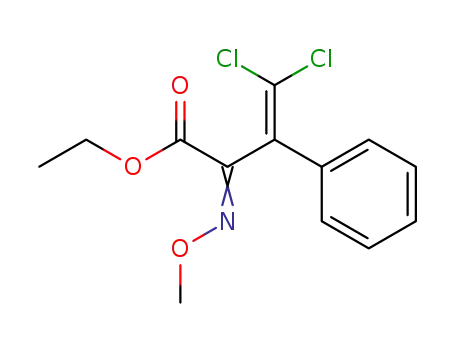 4,4-Dichloro-2-[(E)-methoxyimino]-3-phenyl-but-3-enoic acid ethyl ester