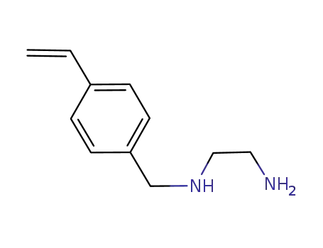 Molecular Structure of 106673-75-0 (1,2-Ethanediamine, N-[(4-ethenylphenyl)methyl]-)
