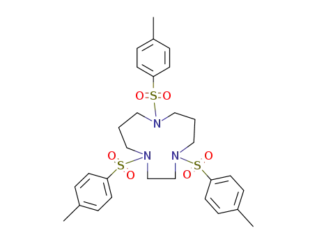 Molecular Structure of 35980-66-6 (1,4,8-Triazacycloundecane, 1,4,8-tris[(4-methylphenyl)sulfonyl]-)