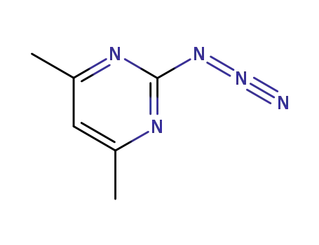 Molecular Structure of 3611-45-8 (2-azido-4,6-dimethylpyrimidine)