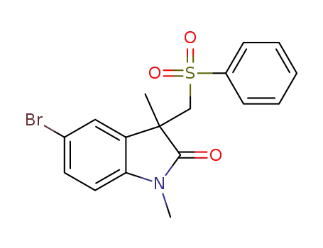5-bromo-1, 3-dimethyl-3-((phenylsulfonyl)methyl)indolin-2-one