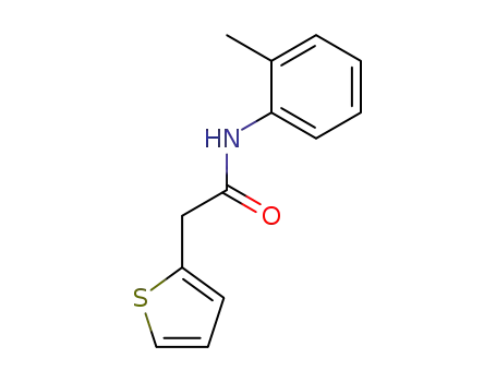 Molecular Structure of 69047-43-4 (N-(2-methylphenyl)-2-(2-thienyl)acetamide)