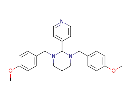 1,3-bis(4-methoxybenzyl)-2-(4-pyridinyl)hexahydropyrimidine
